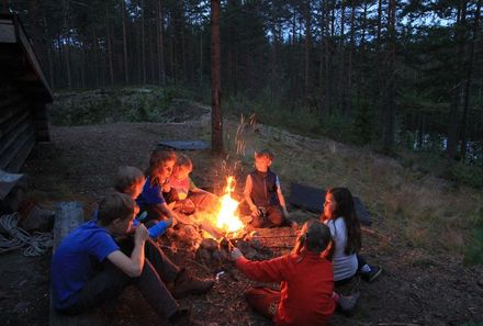 Schweden mit Kindern - Schweden for family - Lagerfeuer