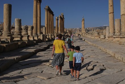 Familie Albrecht auf Reisen - Nadja Albrecht in Jordanien - Jerash