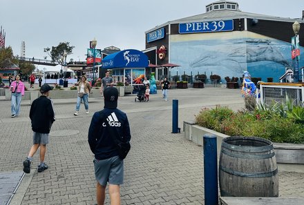 USA Südwesten mit Kindern - USA for family individuell - Kalifornien, Nationalparks & Las Vegas - Kind bei Pier 39 - Fisherman's Wharf San Francisco