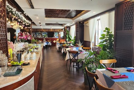 Vietnam Familienreise - Vietnam for family - Mekong Delta - Happy Life Grand Hotel - Restaurant