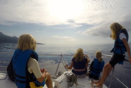 Azoren Family & Teens - Insel Pico - Familie auf dem Boot
