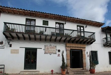 Kolumbien Familienreise - Kolumbien Family & Teens individuell - Villa de Leyva - Hotel Posada de San Antonio - Außenansicht