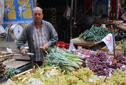 Sizilien Familienreise - Marktstand