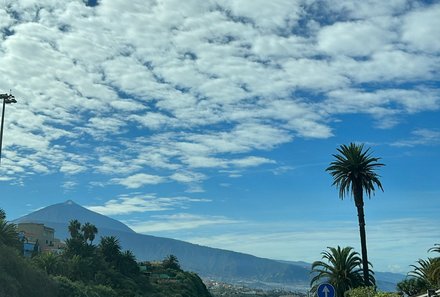 Teneriffa Familienurlaub - Teneriffa for family - Fahrt nach Puerto de la Cruz - Blick auf den Teide