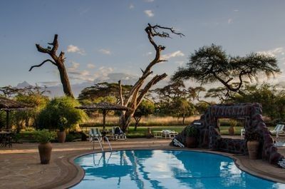 Kenia Familienreise - Kenia for family - Amboseli Sentrim Camp Pool