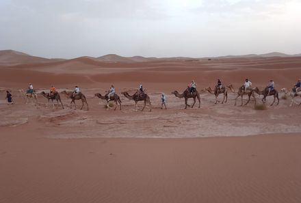 Marokko mit Kindern - Kameltour in der Wüste