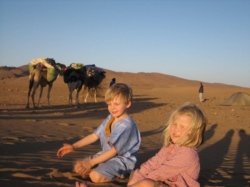 Marokko mit Kindern - Kinder in der Wüste