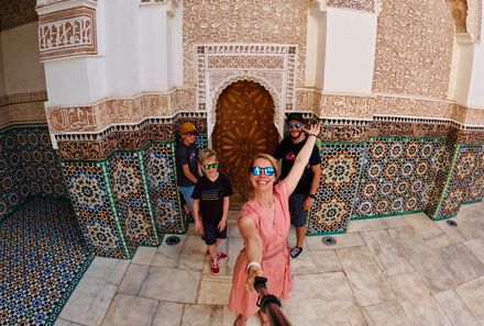 Marokko Family & Teens - Familie auf Sightseeingtour in Marrakesch
