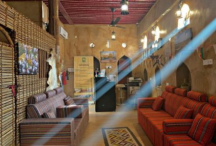 Oman mit Jugendlichen - Oman Family & Teens - Nizwa - Heritage Inn - Lobby / Eingang