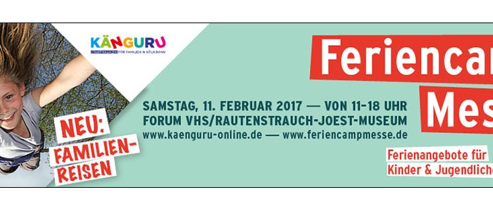 Familienreisen For Family Reisen - Familiencamp Messe in Köln - Header