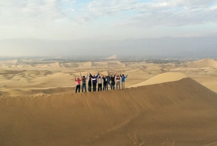 Peru mit Jugendlichen - Peru Erlebnisreise für Familien - Gruppe in der Oase