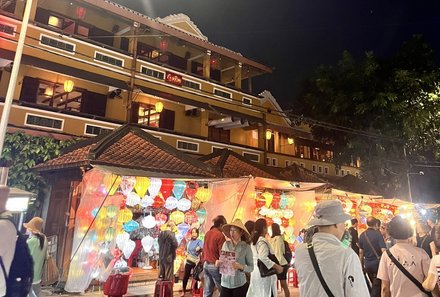 Vietnam for family - Familienreise Vietnam mit Kindern - Nachtmarkt Hoi An 