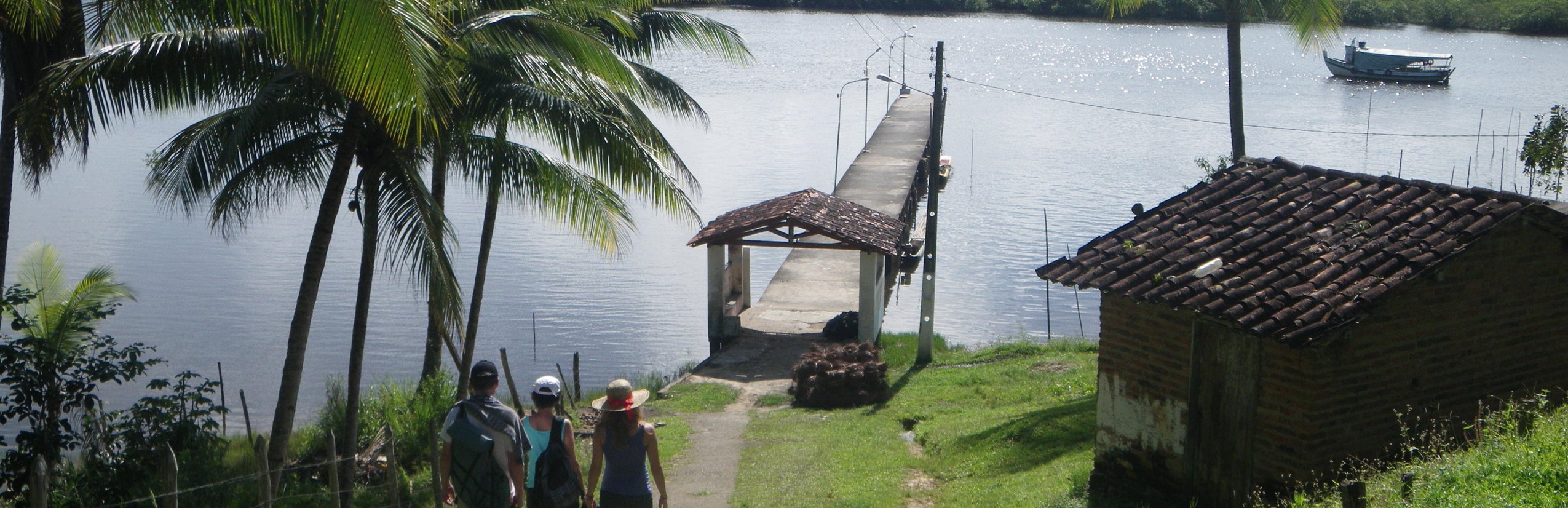 Brasilien for family - Reisen mit Kindern Erinnerungen - Pier mit Palmen