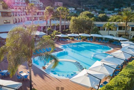 Sizilien mit Teenagern - Sizilien Family & Teens - Lipari Hotel Aktea - Pool