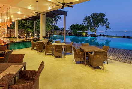 Sri Lanka Familienreise - Sri Lanka Summer for family - Negombo - Arie Lagoon - Terrasse