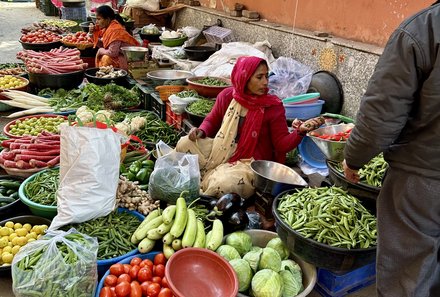 Indien Familienreise - Indien for family - Marktbesuch