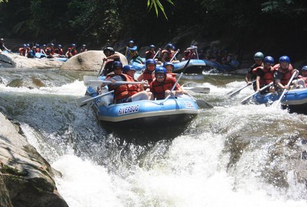 Familienreise Malaysia und Borneo - Malaysia mit Kindern - Wildwasserrafting