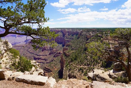 USA Südwesten mit Kindern - USA for family individuell - Kalifornien, Nationalparks & Las Vegas - Grand Canyon Ausblick