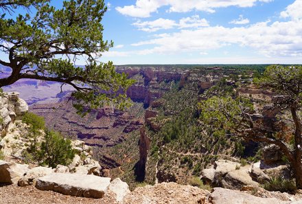 USA Südwesten mit Kindern - USA Westküste for family individuell - Abenteuer im Wilden Westen - Grand Canyon Ausblick
