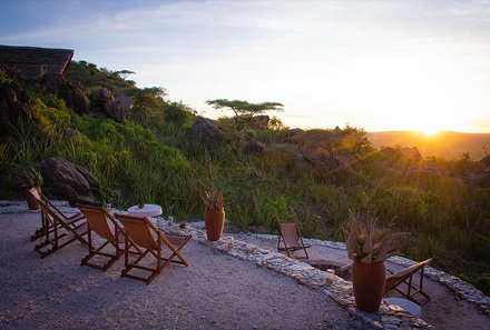 Familienreise Tansania - Tansania for family individuell deluxe - Conservation Area - Olduvai Ndogo Camp - Terrasse