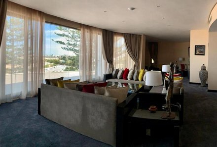 Marokko for family - Marokko Familienreise mit Kindern - Atlas Essaouira Riad Resort - Sofa