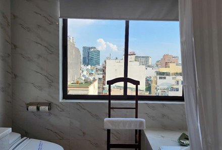 Vietnam Familienreise - Vietnam for family - Mekong Delta - Happy Life Grand Hotel - Badezimmer