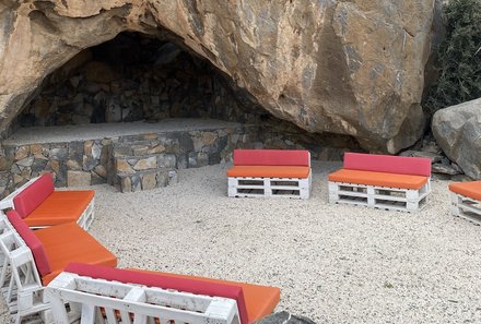 Oman mit Jugendlichen - Oman Family & Teens - Jebel Shams - Sama Heights Resort & Spa - Lagerfeuerplatz