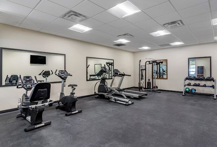 Westkanada for family - Familienurlaub Kanada - Comfort Inn and Suites Fitnessstudio