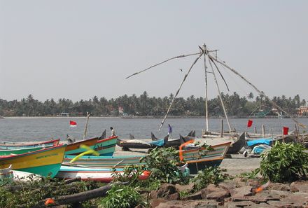 Indien Süd mit Kindern - Fischerboote