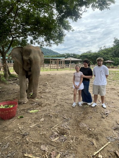 Thailand Family & Teens - Thailand Familienreise - Familie mit Elefant