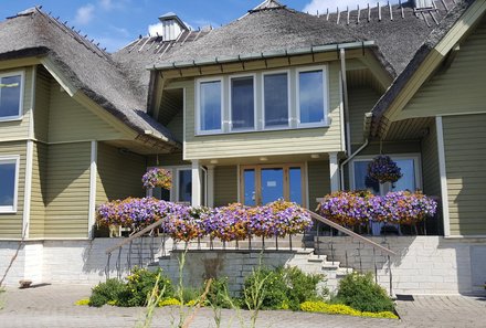 Estland for family - Estland Familienreise - Gästehaus Altmoisa - Eingang