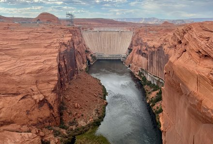 USA Südwesten mit Kindern - USA for family individuell - Kalifornien, Nationalparks & Las Vegas - Glen Canyon Damm am Lake Powell