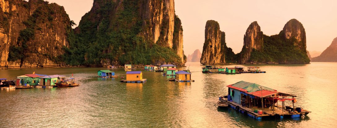 Klima Vietnam und Kambodscha - Die beste Reisezeit für Vietnam & Kambodscha mit Kindern - Halong Bay und Schiff