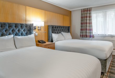 Schottland Familienreise - Schottland mit Kindern - Coylumbridge Hotel Aviemore - Doppelbetten