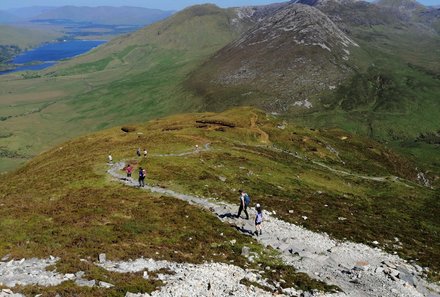 Irland Familienreise - Irland for family - Wanderung Diamond Hill im Connamara Nationalpark