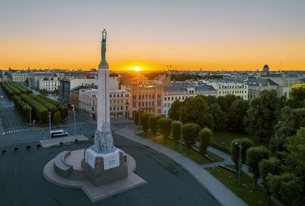 Baltikum for family - Riga mit Sonnenuntergang