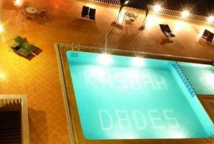 Marokko reise mit jugendlichen - Marokko family & teens - Hotel La Kasbah de Dades Pool