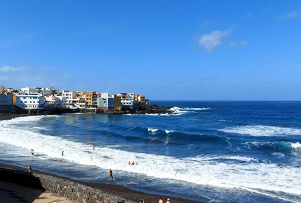 Teneriffa Familienurlaub - Teneriffa for family - Blick auf den Playa Jardin