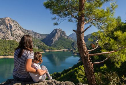 Türkei Familienreise - Türkei for family - Bergpension Emre - Aussicht Karacaören See