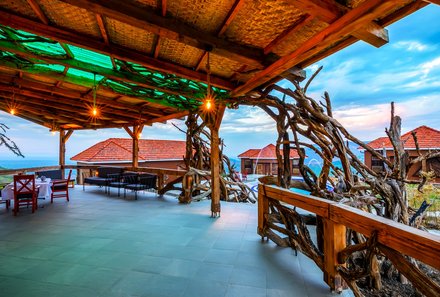 Uganda Family & Teens - Kigarama Wilderness Lodge - Terrasse