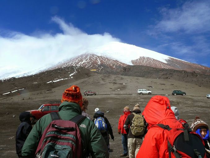 Namibia mit Kindern - Gruppe vor Cotopaxi