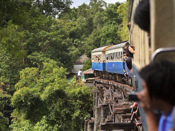 Thailand Fernreise mit Kindern - Zugfahrt