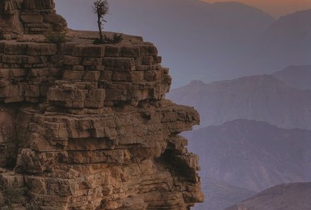 Oman Familienreise - Sonnenaufgang am Jebel Shams
