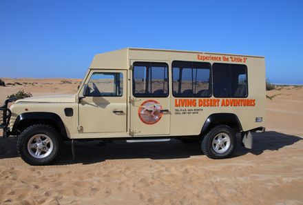 Namibia Familienreise - Living Desert Tour Jeep