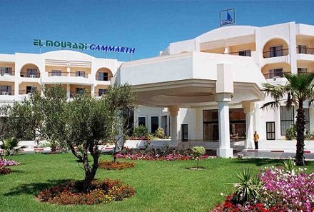 Tunesien for family - Sidi Bou Said - El Mouradi Gammarth Hotel - Garten