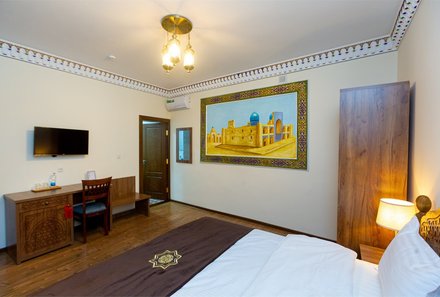 Usbekistan Reise mit Kindern - Hotel Iman Bukhara - Zimmer