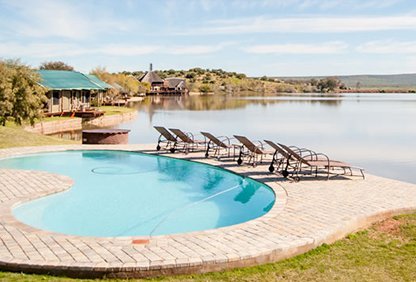 Familienreise Garden Route - Garden Route for family - Pool Buffels Drift Game Lodge