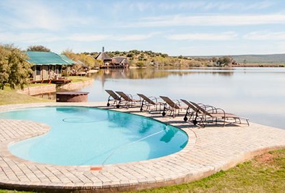 Familienreise Garden Route - Garden Route for family - Pool Buffels Drift Game Lodge