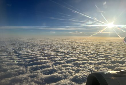 Familienreise Ägypten - Ägypten for family - Blick aus dem Flugzeug