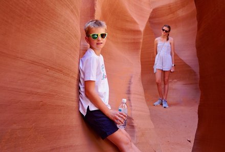 USA Familienreise - USA Westküste for family - Antelope Canyon mit Kindern